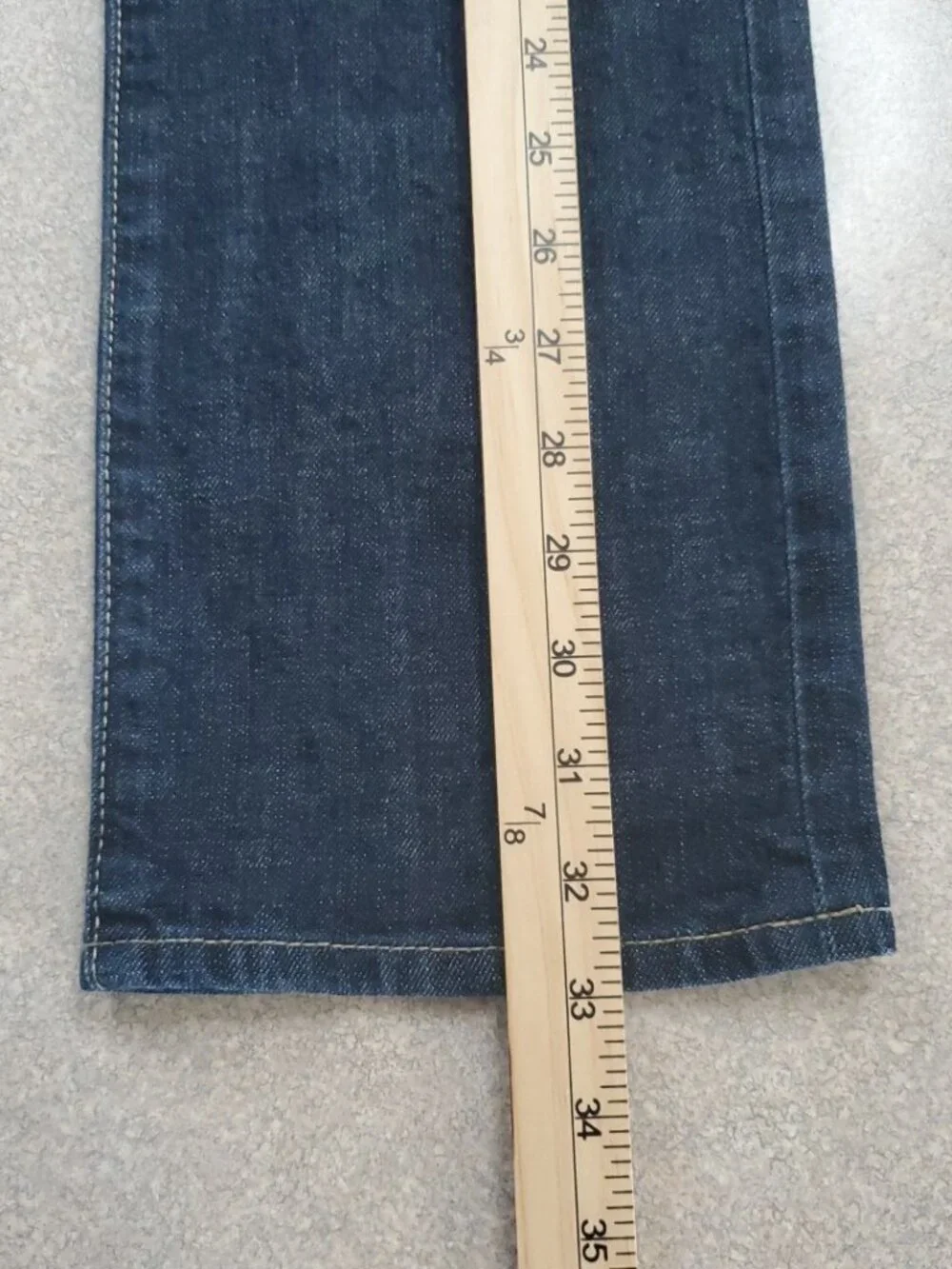 John Varvatos Bowery Jeans Men 28x33 Blue Slim Straight Button Fly Dark Wash USA